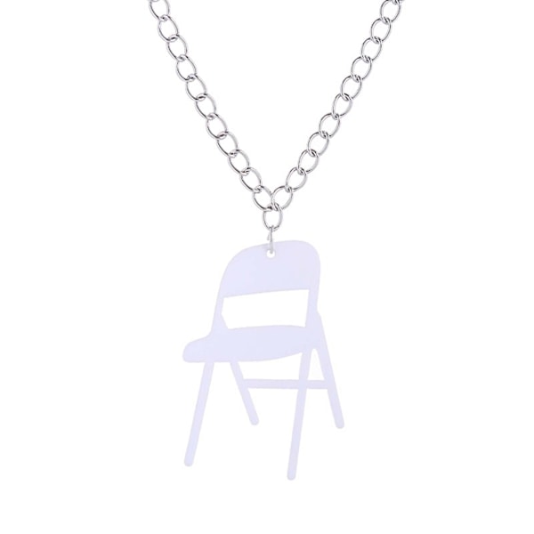 Folding Chair Necklace, Chair Sports Necklace, Campaign Chair Necklace Acrylic Backrest Small Chair Necklace