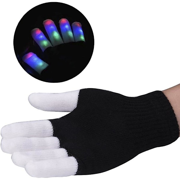 LED Handsker Lysende/Farverige, LED Blinkende Belysning/Multi Farve til Fest/Klub/Aften/Jul/Racing