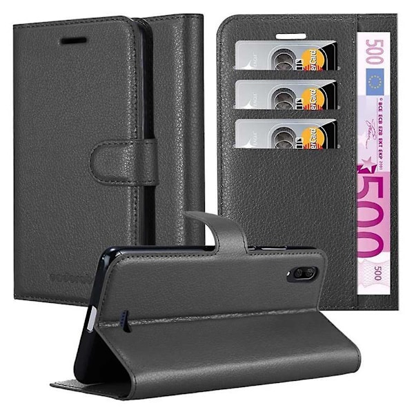 WIKO Y80 Mobiltelefon Cover Case Etui - med kortspor og standfunktion PHANTOM BLACK