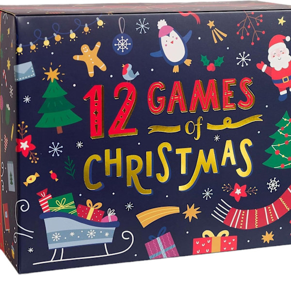 12 Julelege - 12 Sjove Julelege [Familiefestlegepakke til Børn, Teenagere & Voksne] - Julegave blind box