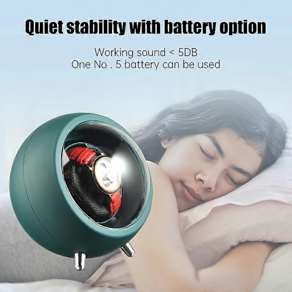 Urverkare för Automatiska Klockor Klocklåda Automatisk Urverkare Använder USB-Kabel /med Batteri-Alternativ Space white