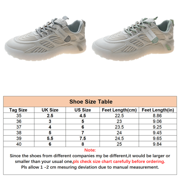 Women's Sneakers Outdoor Sports Casual Tennis Shoes Breathable White,37
