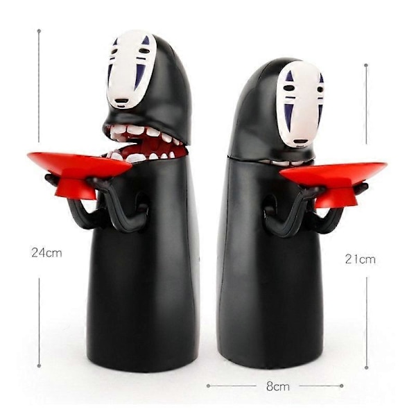 Elektronisk Pengabox Ansiktslös Man Spöke Figur Mynt Tecknad Film No-face Spargris Rolig Ansiktslös Man Spöke Figur Sparbössa