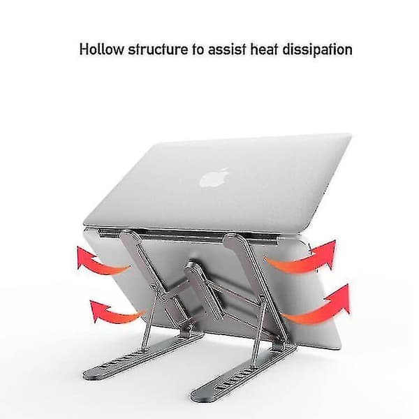 Bærbar computer stand til skrivebord, justerbar bærbar computer stand til skrivebord, ergonomisk computer stand pink