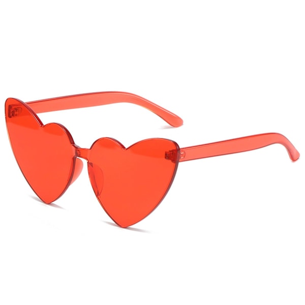 Trendy Rimless Heart Sunglasses Durable Reusable Lightweight Party Supplies For Birthday Party Supplies