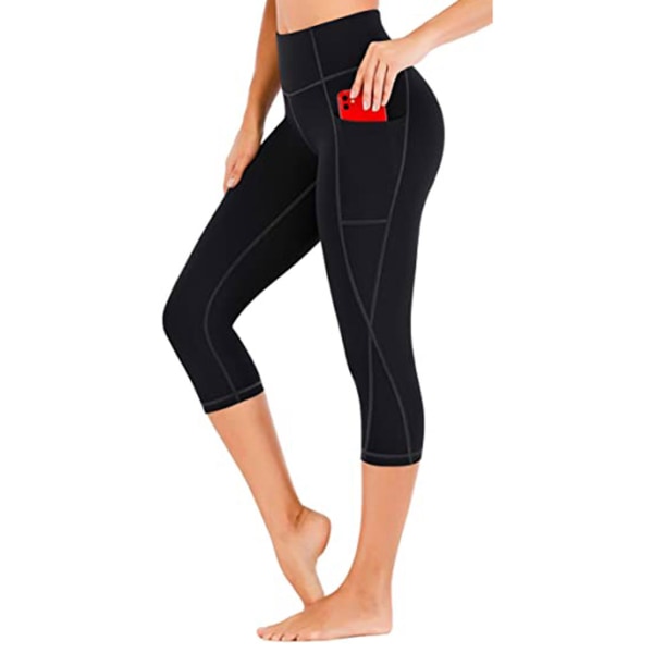 Enfärgade leggings för kvinnor Fitness Sport Löpning Workout Yoga