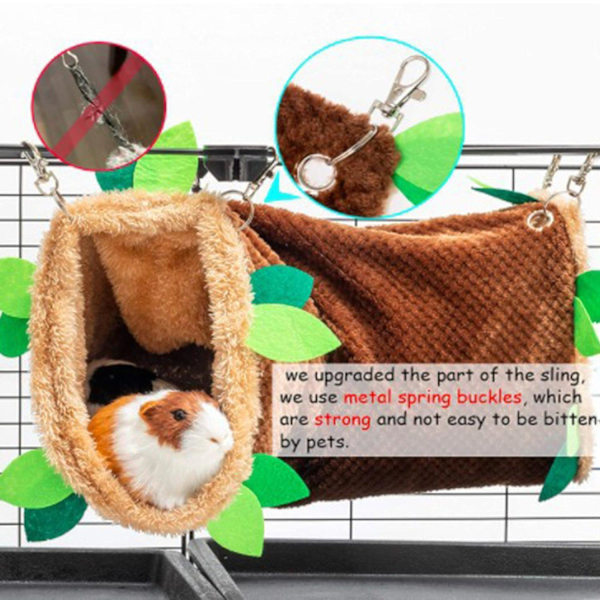 Hamsterhängmatta Stor Utrymme Hängande Säng Varm Hamster Marsvin Sovtunnel Hus för Gnagare