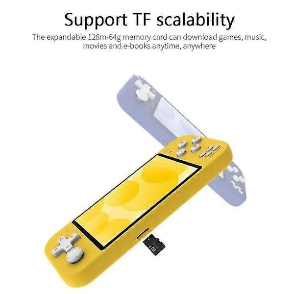X20 Nyaste 4,3-tums Handhållen Bärbar Spelkonsol Med Ips-skärm 8gb 2500 Gratis green