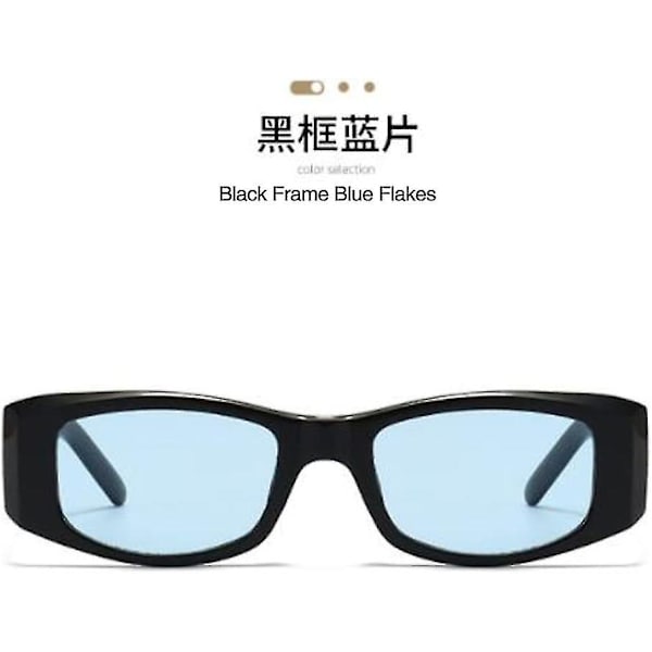Weloveushop Fashion Square Solbriller Mænd og Kvinder Brev Punk Solbriller UV Beskyttelse Briller Blue