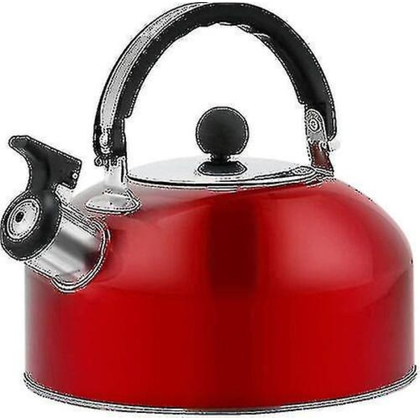 2.0l Whistling Kettle Polished Quality Stainless Steel 2.0 Litres Camping Kettle