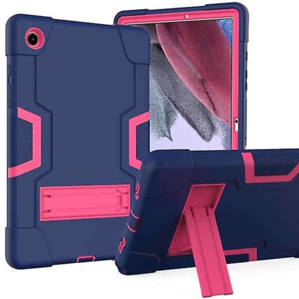 For Samsung Galaxy Tab A8 Contrast Color Robot Silicone Hybrid Pc Tablet Case With Holder