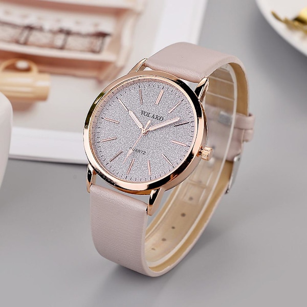 Damklockor Märke Lyx Mode Damklocka Läderklocka Dam Kvartsklockor Armbandsur Montre Femme Blue 1