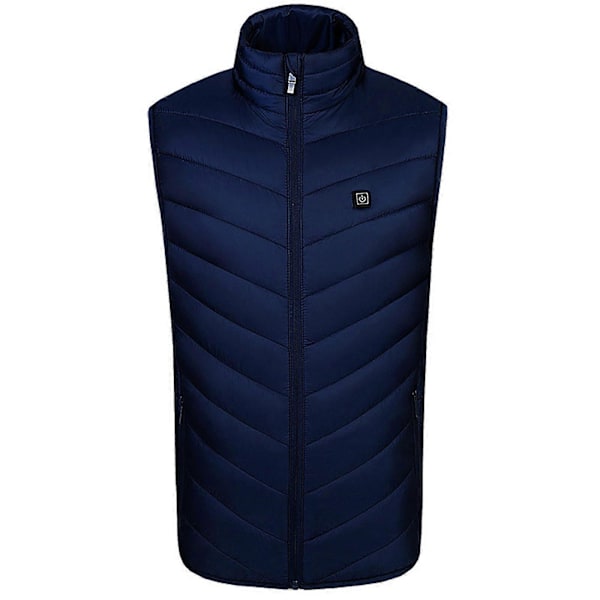 Ny oppgradert USB-oppvarmet vest, lett smart oppvarmet vest for menn/kvinner XXXXL blue