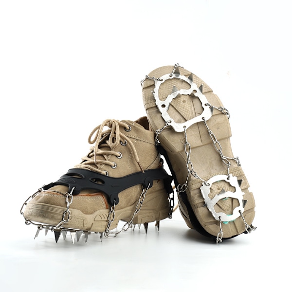 18 stål pigge/sko pigge anti-slip/sko pigge 18 teeth (L size) black teeth