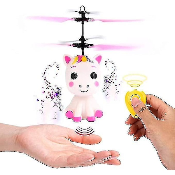 Flying Unicorn Toy, Flying Ball Toys Rc Helicopter With Remote Control Unicorn Birthday Gift For Girls Boys Kids