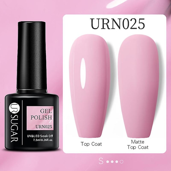 UR SUGAR 15ml Forlengelse Neglelakk Gel Kamuflasje Naken Rosa Semi Permanent UV Hard Gel Negler Finger Forlenge Akryl Lakk URN025