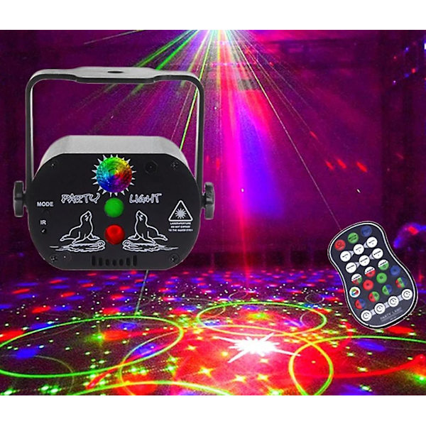 Mini USB-lataus DJ-discovalo-stroboskooppi-laserprojektorilamppu USB Powered