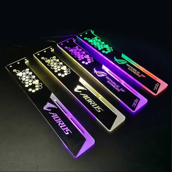 RGB LED GPU-beslag til PC - Lysende struktur til gaming-entusiaster