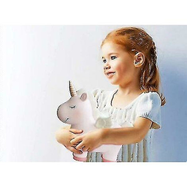Nydelig Regnbue Unicorn Spargris for Jenter, Harpiks Unicorn Spargrisleker, Barn Spargriser, Unicorn Gaver til 6/7/8 År Gamle Jenter, Best -HANBING