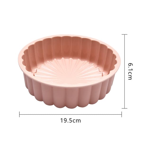 Kageform Rivfast DIY Silikone Gummipaste Bageform til Restaurant Pink