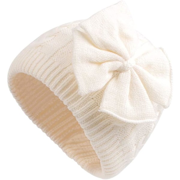 Baby Girl Winter Hat Cute Bow Baby Beanie Warm Knitted Hats For Infant Toddler Girls