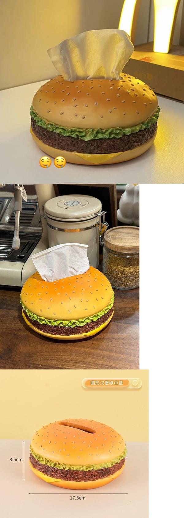 Trendy retro eventyr-stil hamburger-vevboks