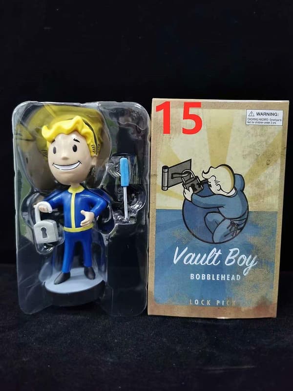Fallout Vault Boy Bobble Head PVC Actionfigur Samleobjekt Model Legetøj Style 15
