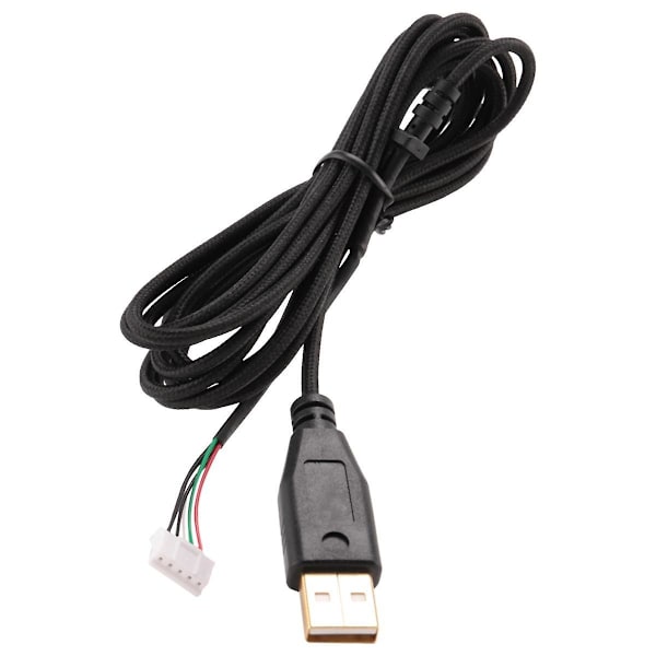 Usb-kabel för spelmus, kompatibel med Deathadder 2013, 2,1 m, 5 trådar, 5 stift, pläterad