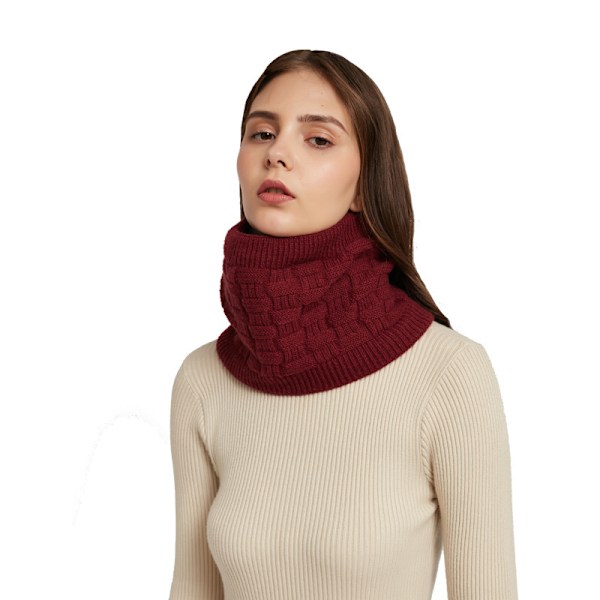 Unisex Høst Vinter Myk Vaskbar USB Oppladbar Oppvarmet Halsvarmer Sykkel Halsvarmer By Burgunder