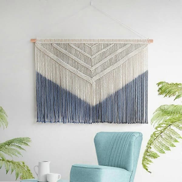 Retro kodimajoitushuoneen sisustustausta seinävaate Light blue 120*80cm