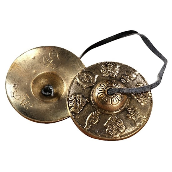 Tibetanska Cymbaler Meditationsklocka 6,5 cm Meditationsklocka, Meditations Yoga Klocka Slagverksinstrument