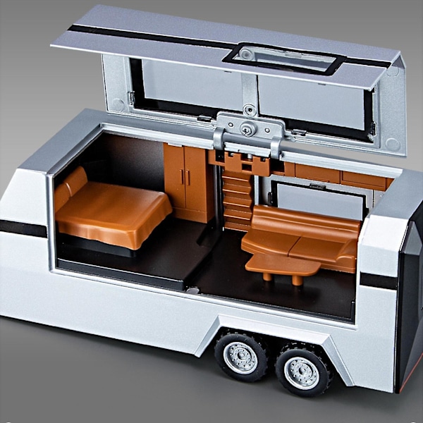 1:32 Tesla Cybertruck Pickup Caravan Diecast Model Legetøjsbil Lyd Lys Børnegave Boris Green
