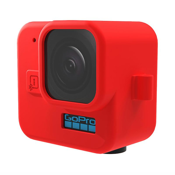 For Gopro Hero 11 Black Mini Silikonbeskyttende deksel Actionkamera Anti-kollisjonsdeksel med herdet glasslinsefilm Red