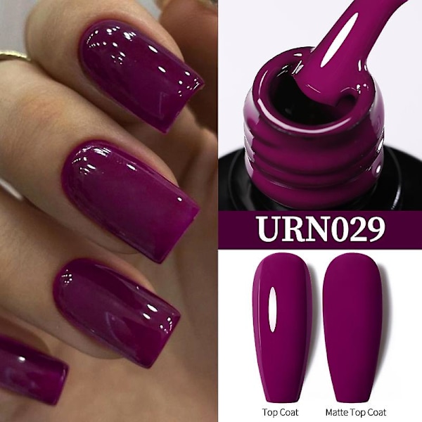 UR SUGAR 15ml Forlengelse Neglelakk Gel Kamuflasje Naken Rosa Semi Permanent UV Hard Gel Negler Finger Forlenge Akryl Lakk URN029