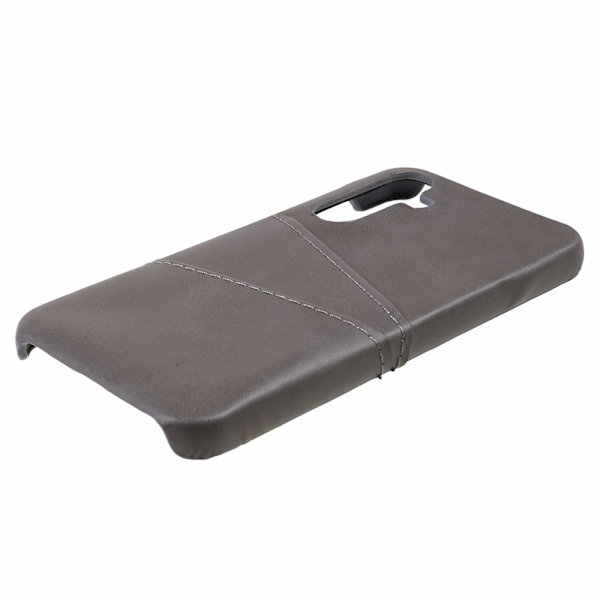 Samsung Galaxy S24+ -kotelo PU+PC-iskunkestävä puhelinkotelo 2 korttipaikalla Grey