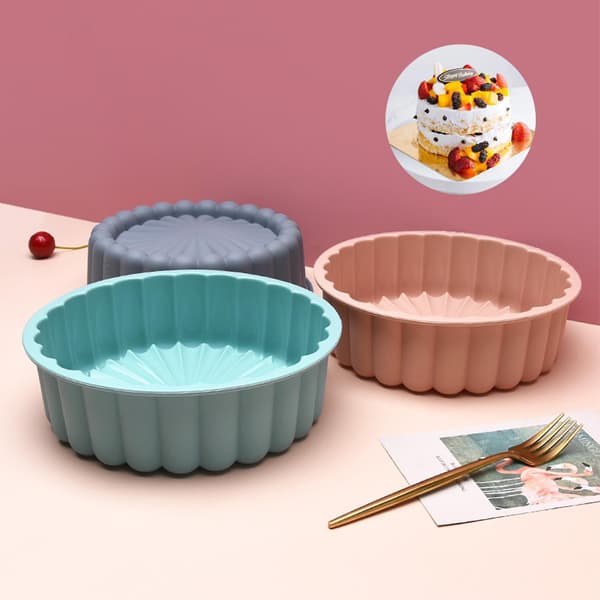 Kageform Rivfast DIY Silikone Gummipaste Bageform til Restaurant Pink