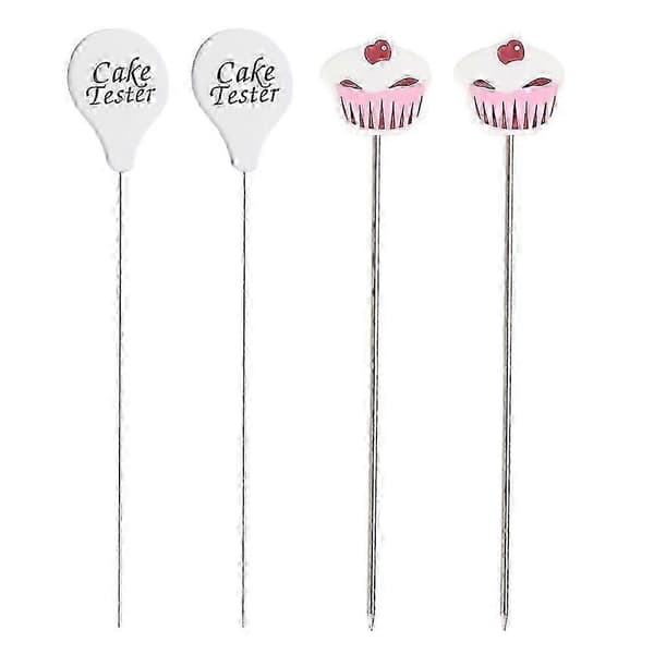 Kake-testenåler i rustfritt stål for hjemmebaking, perfekt for muffins og DIY-godbiter
