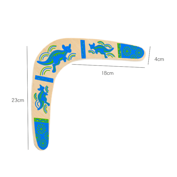 Barnevennlig tre-boomerang V-formet boomerang utendørs sport flygende tallerken flygende dartleke B dark blue