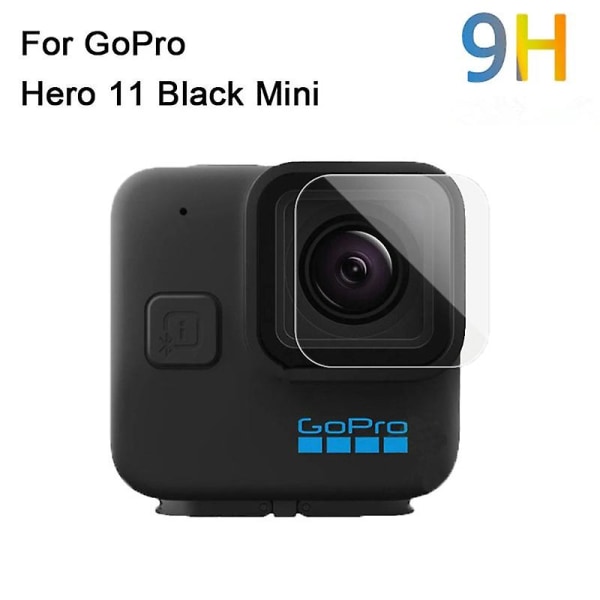 Til Gopro Hero 11 Black Mini Silikone Beskyttende Cover Action Kamera Anti-kollisions Etui Med Hærdet Glas Linsefilm Blue