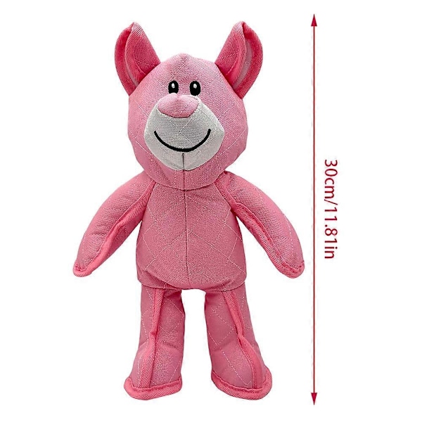 Unbreaka Bear Hundleksak 2025 Ny Robust Pipig Hundleksak Tålig Björnleksak för Hundar Husdjur Hållbar Rolig Tuggleksak för Hundar Plaid Bear