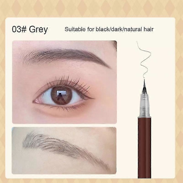 BIYA Øyenbrynsblyant Vannfast Øyenmakeup Øyenbrynsblyant Lag Naturlig Makeup Øyenbrynsmakeupverktøy