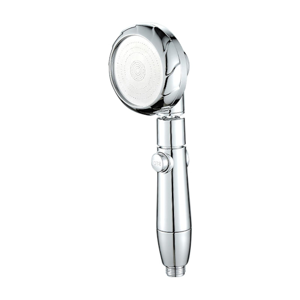 Tryckförsedd duschmunstycke Handhållen duschbad Duschmunstycke Duschmunstycke Silver