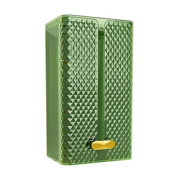 Vægmonteret Tissue Box Ikke-perforeret Tissue Holder Multifunktionel Tissue Dispenser green