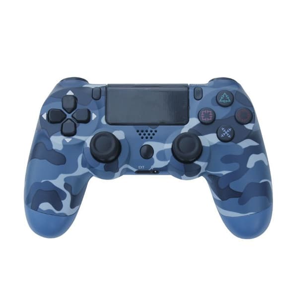 P4 Trådløs Spilcontroller Computer Bluetooth Spilcontroller Seks-akset Dobbelt Vibration P4 Spilcontroller camouflage blue