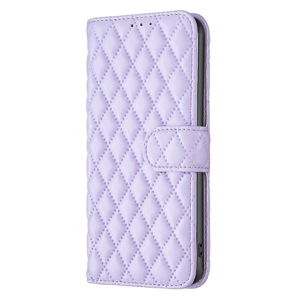 Binfen Farve Flip Stativ Læder Mobiltelefon Etui Cover Til Tecno Spark 10 4g / Spark 10c 4g Purple