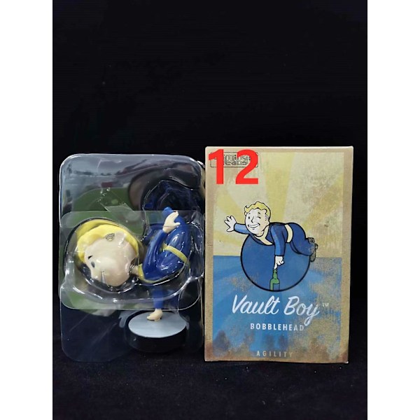 Fallout Vault Boy Bobble Head PVC Actionfigur Samleobjekt Model Legetøj Style 12