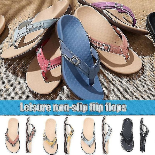 Vionic Thong Sandals With Buckle Women Casual Non-slip Flip-flop Beach Sandal @