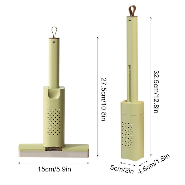 Mini Absorberende Mopp, Lat Håndvask-Fri Sterk Absorberende Mopp, Husholdning Mini Skrivebord Glass Rengjøring Mopp A