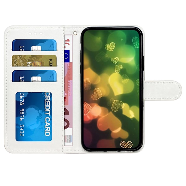 Fodral i PU-läder + TPU med mönstertryck till Oppo A79 5g / A2 5g, plånboksfodral med stativ Panda