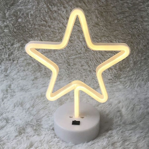 Led Ananas Neon-kyltti Luau Kesäjuhlan Koristelu Warm White star